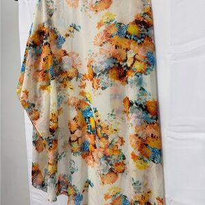 Floral Chiffon Scarf